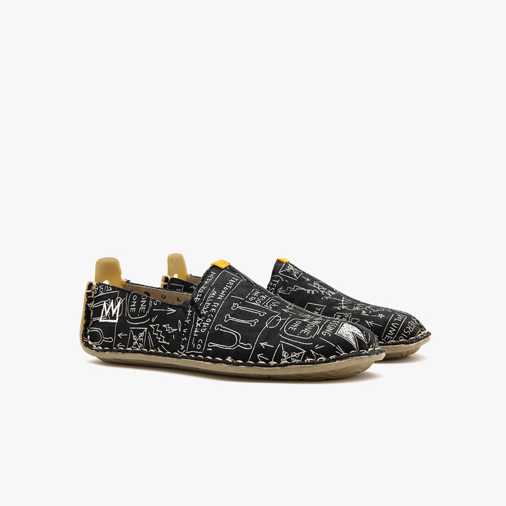 Vivobarefoot Ababa Basquiat Slip On Gyerek Fekete | vivo-31278