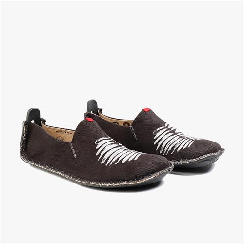 Vivobarefoot Ababa Vászon Birdie Slip On Férfi Fekete | vivo-60132