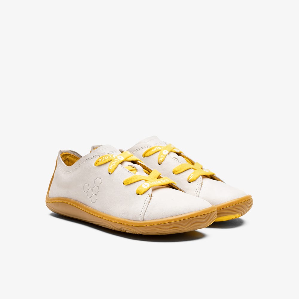 Vivobarefoot Addis Little Sun Tornacipő Gyerek Bézs | vivo-76153