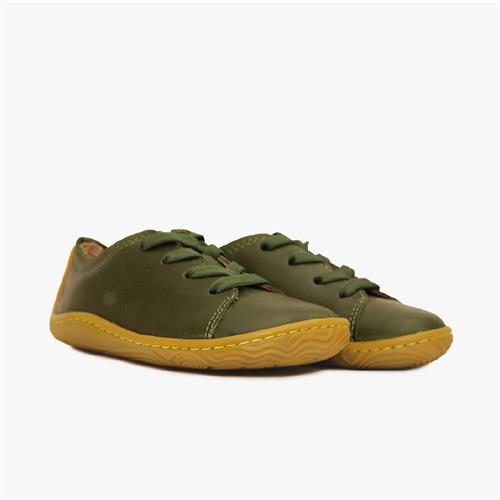 Vivobarefoot Addis Tornacipő Gyerek Brown/Green | vivo-91406