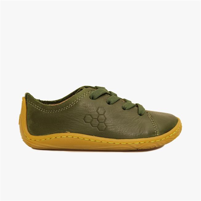 Vivobarefoot Addis Tornacipő Gyerek Brown/Green | vivo-91406