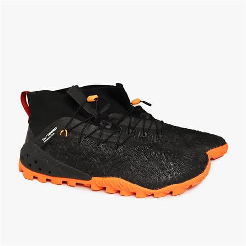 Vivobarefoot ESC TEMPEST Futócipő Női Obsidian/Orange | vivo-65298