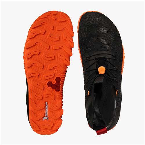 Vivobarefoot ESC TEMPEST Futócipő Női Obsidian/Orange | vivo-65298