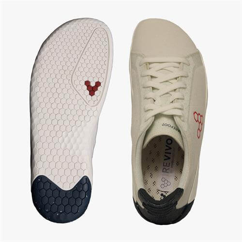 Vivobarefoot GEO COURT ECO Tornacipő Férfi White/Navy/Red | vivo-61087