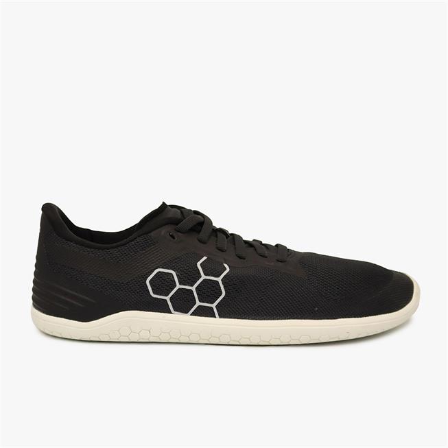 Vivobarefoot GEO RACER Tornacipő Férfi Obsidian/White | vivo-01479