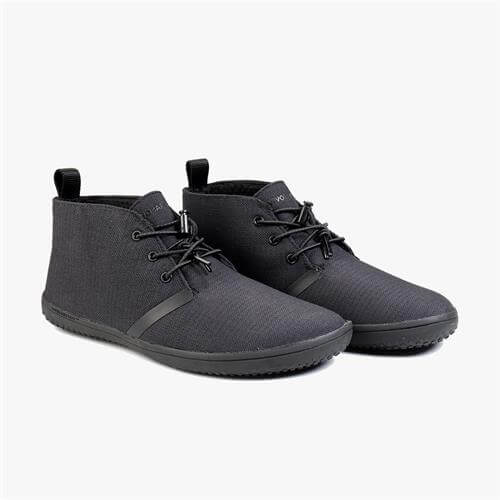 Vivobarefoot GOBI II CANVAS Téli Bakancs Női Fekete | vivo-32489