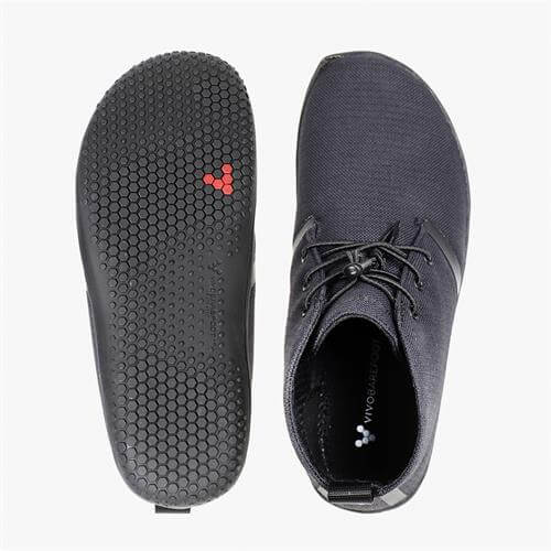 Vivobarefoot GOBI II CANVAS Téli Bakancs Női Fekete | vivo-32489