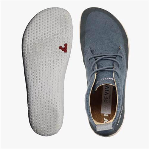 Vivobarefoot GOBI II HEMP Téli Bakancs Férfi Kék | vivo-20359