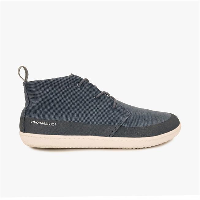 Vivobarefoot GOBI II HEMP Téli Bakancs Férfi Kék | vivo-20359