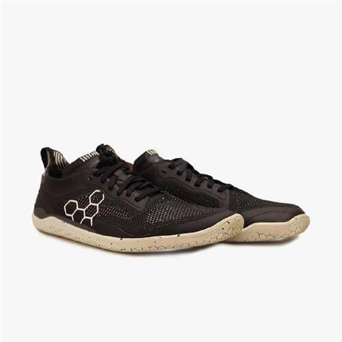 Vivobarefoot Geo Racer Knit Futócipő Férfi Obszidián | vivo-23107