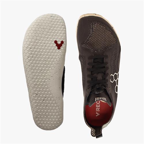 Vivobarefoot Geo Racer Knit Futócipő Férfi Obszidián | vivo-23107