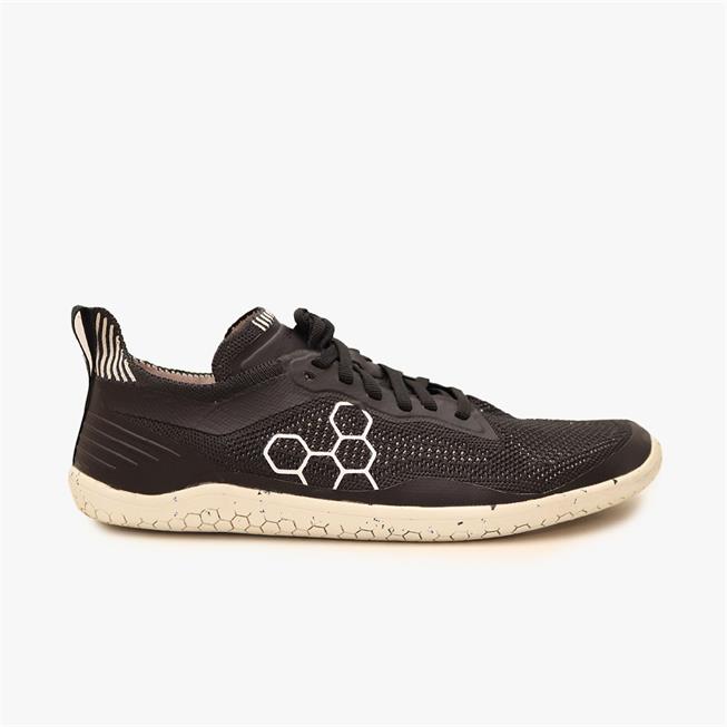 Vivobarefoot Geo Racer Knit Futócipő Férfi Obszidián | vivo-23107