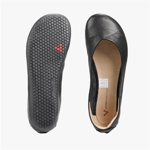 Vivobarefoot JING JING II Balettcipők Női Fekete | vivo-65901