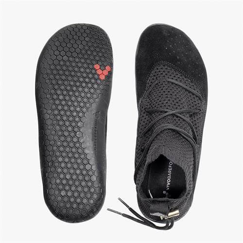 Vivobarefoot KASANA SOCK KNIT Tornacipő Női Fekete | vivo-38694