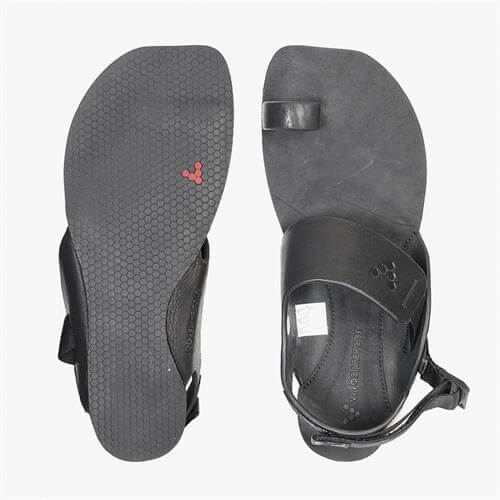 Vivobarefoot KOLHAPURI Szandál Női Fekete | vivo-62435