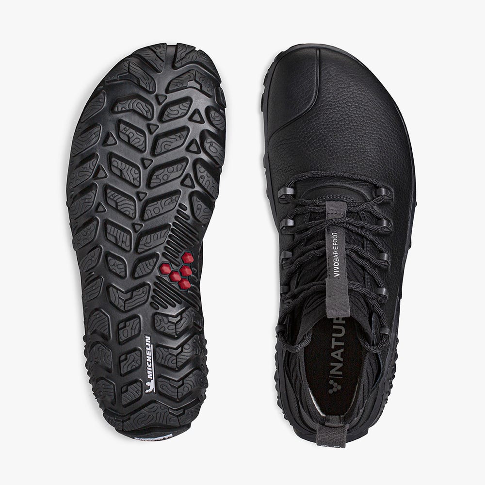 Vivobarefoot Magna Forest Esc Túracipő Férfi Obszidián | vivo-16985