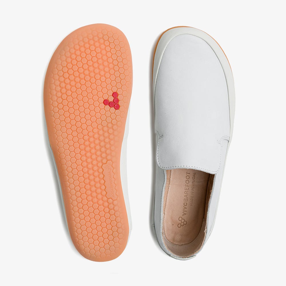 Vivobarefoot Opanka Slip On Férfi Fehér | vivo-67201