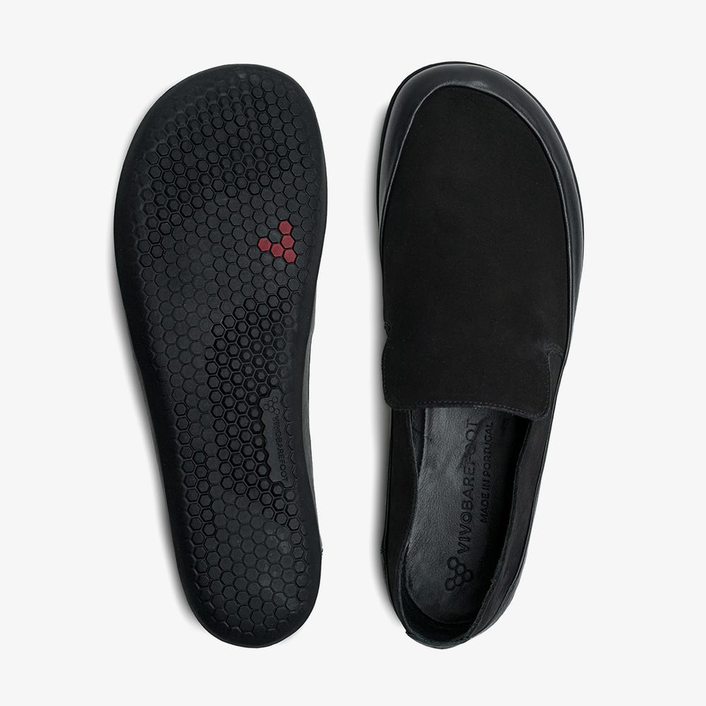 Vivobarefoot Opanka Slip On Férfi Fekete | vivo-03786