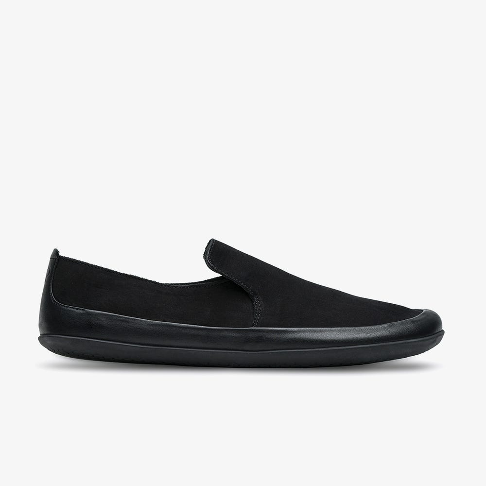 Vivobarefoot Opanka Slip On Férfi Fekete | vivo-03786