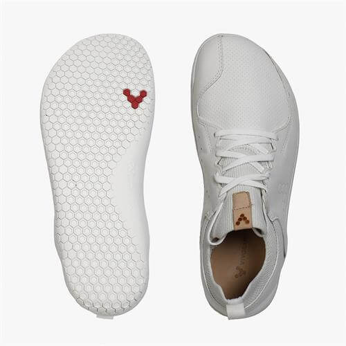 Vivobarefoot PRIMUS KNIT LUX Tornacipő Férfi Fehér | vivo-56807