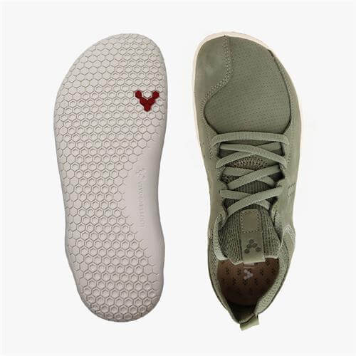 Vivobarefoot PRIMUS KNIT LUX Tornacipő Férfi Brown/Green | vivo-91267