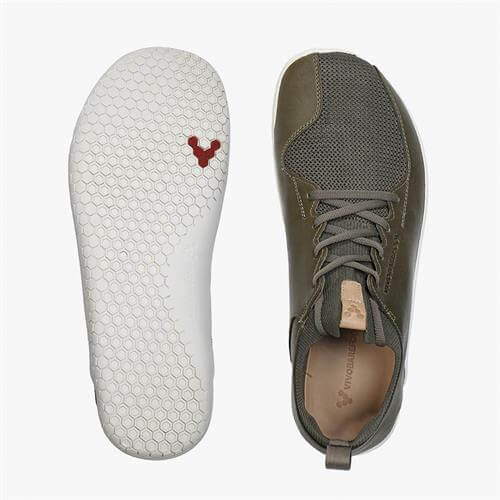 Vivobarefoot PRIMUS KNIT Tornacipő Férfi Olivazöld | vivo-76308