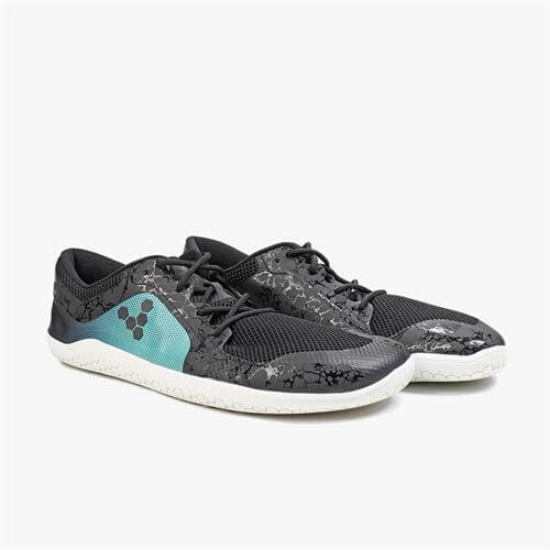 Vivobarefoot PRIMUS LITE Futócipő Férfi Black/Mint/Green | vivo-56943