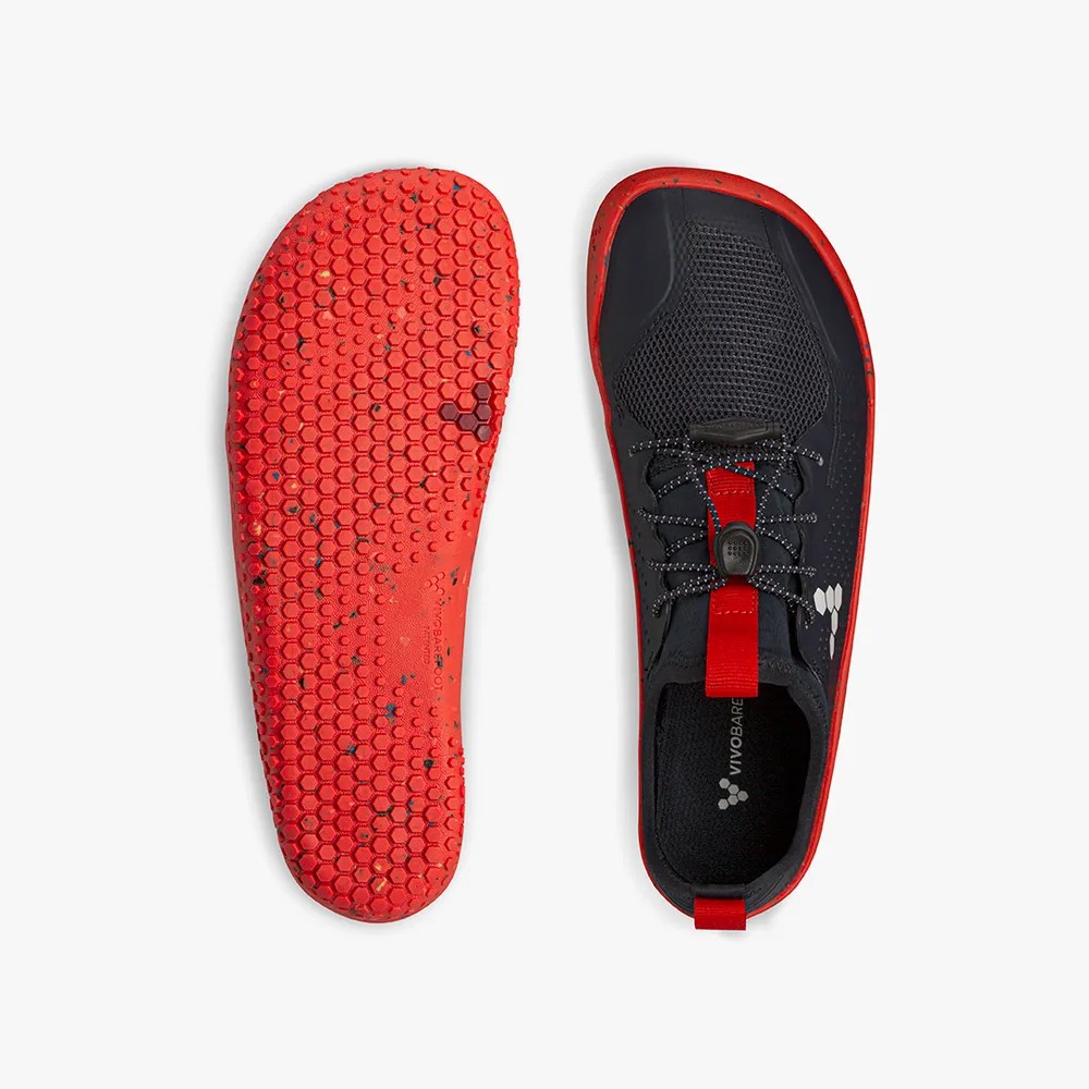 Vivobarefoot PRIMUS SPORT II JUNIORS Tornacipő Gyerek Black/Red | vivo-92174