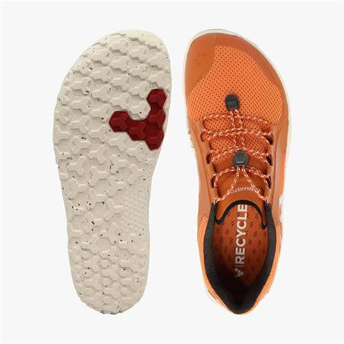 Vivobarefoot PRIMUS TRAIL RECYCLED FG Trail Cipők Férfi Narancssárga | vivo-67852