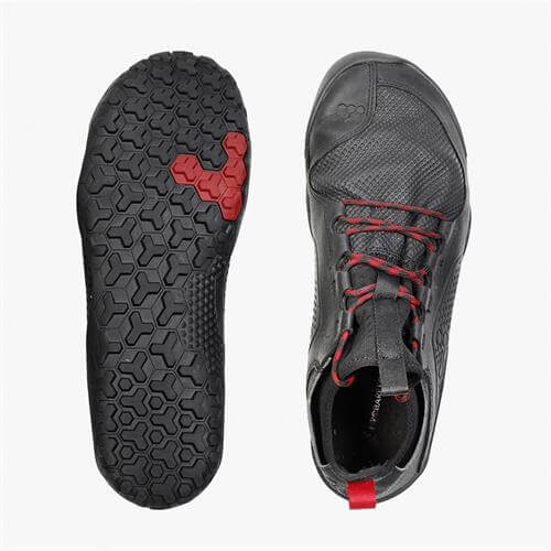 Vivobarefoot PRIMUS TREK Túracipő Férfi Fekete | vivo-97421