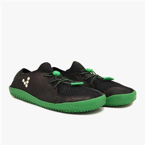 Vivobarefoot PRIMUS Tornacipő Gyerek Black/Green | vivo-17286