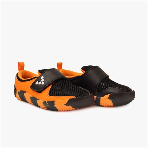 Vivobarefoot PRIMUS Tornacipő Gyerek Orange/Black | vivo-28479