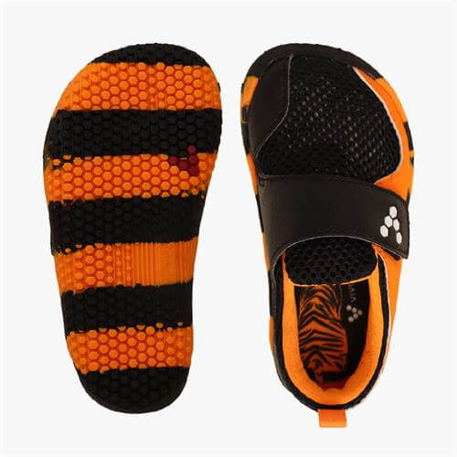 Vivobarefoot PRIMUS Tornacipő Gyerek Orange/Black | vivo-28479