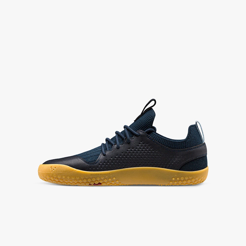 Vivobarefoot Primus Knit II Tornacipő Gyerek Black/Navy | vivo-52431