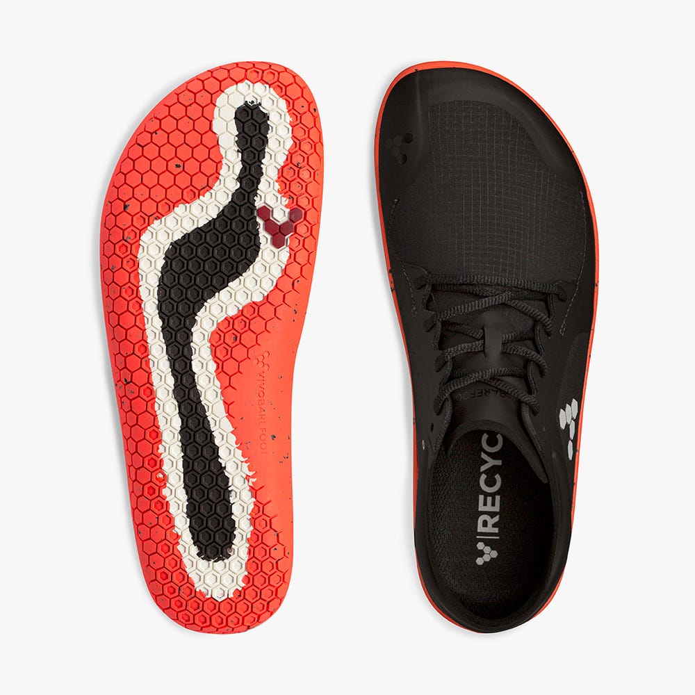 Vivobarefoot Primus Lite III All Weather Futócipő Női Obsidian/Orange | vivo-42798