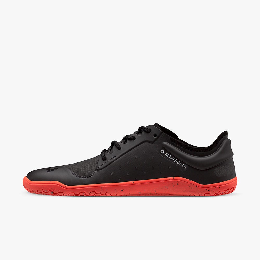 Vivobarefoot Primus Lite III All Weather Futócipő Női Obsidian/Orange | vivo-42798