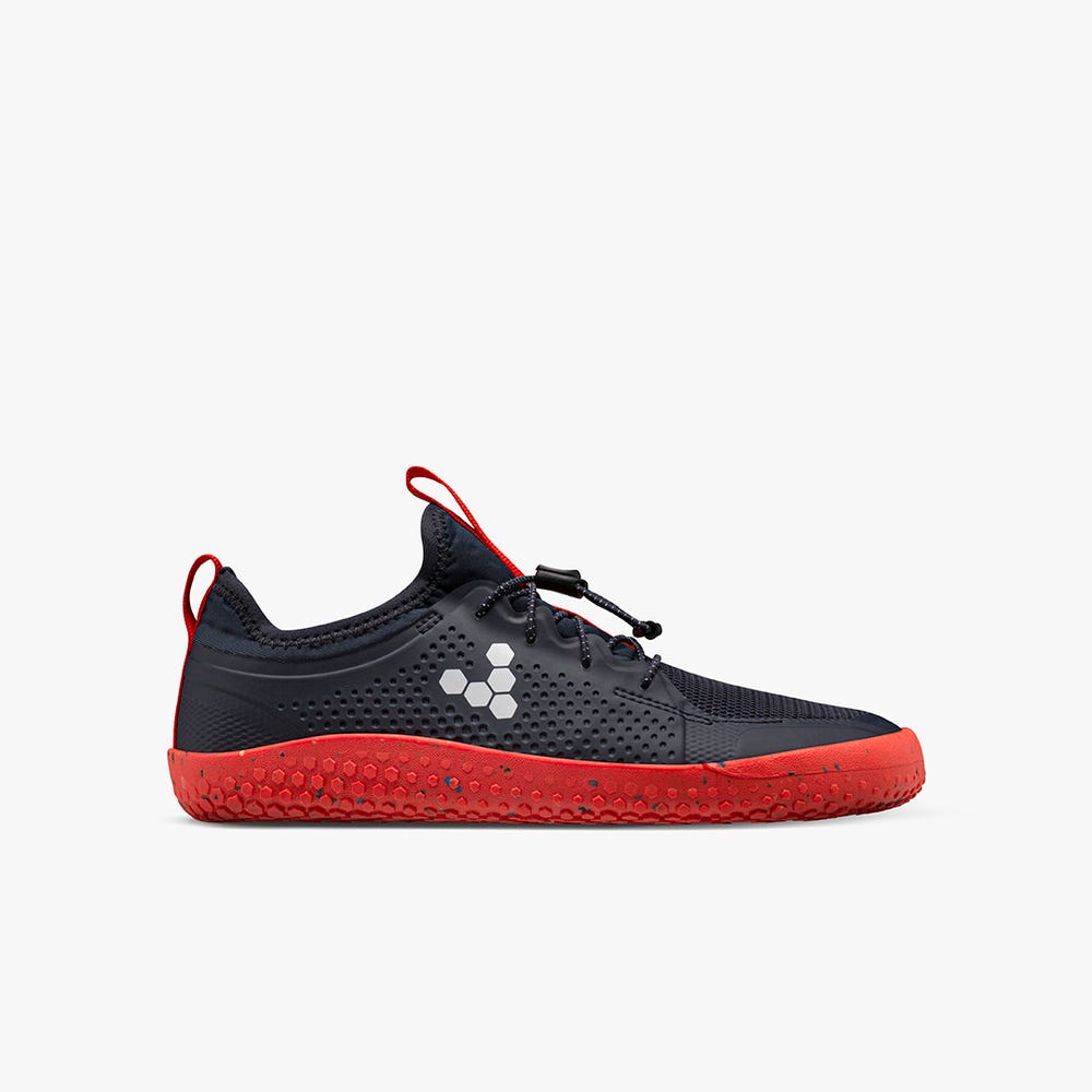 Vivobarefoot Primus Sport II Tornacipő Gyerek Obsidian/Orange | vivo-15273