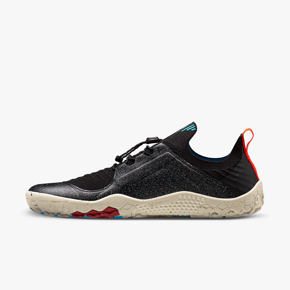 Vivobarefoot Primus Trail Knit FG Finisterre Trail Cipők Férfi Obszidián | vivo-80935