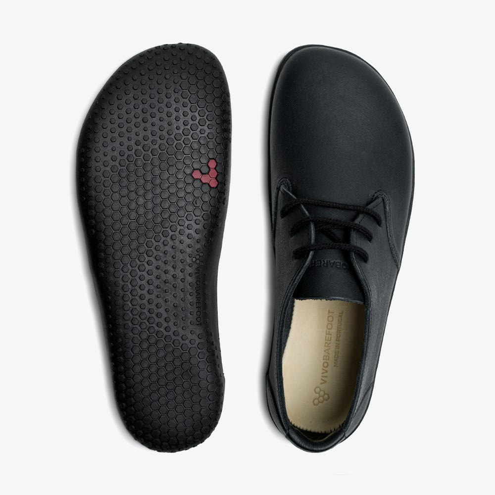 Vivobarefoot Ra III Oxford Cipők Férfi Obszidián | vivo-37895