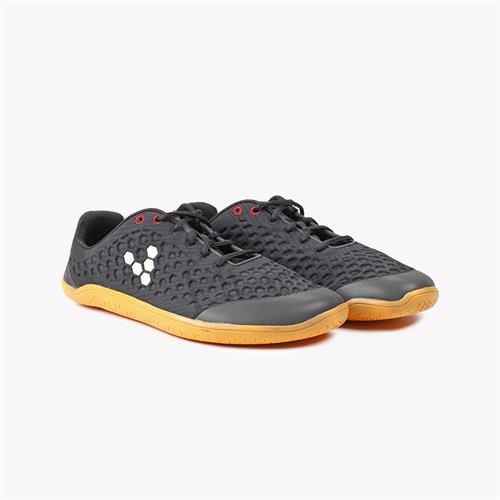 Vivobarefoot STEALTH 2 Futócipő Női Black/Orange | vivo-80463