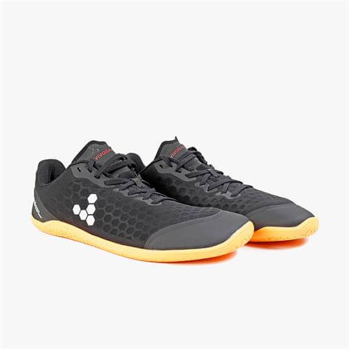 Vivobarefoot STEALTH III Futócipő Férfi Black/Orange | vivo-84306