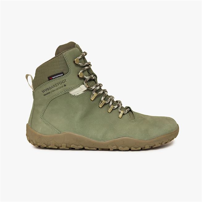 Vivobarefoot TRACKER FG Túracipő Férfi Brown/Green | vivo-59217