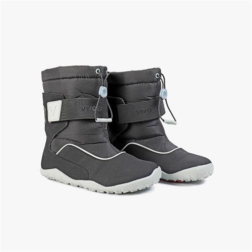 Vivobarefoot VIVO YETI Téli Cipő Gyerek Black/Light Turquoise/Grey | vivo-59402