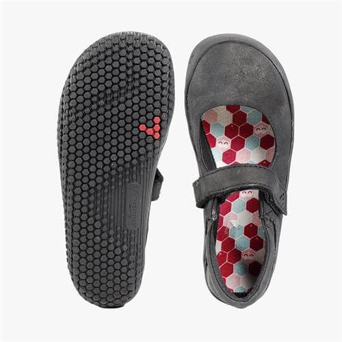 Vivobarefoot WYN Mary Jane Cipők Gyerek Fekete | vivo-94816