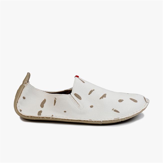 Vivobarefoot ABABA CANVAS SWIPE Slip On Férfi Fehér | vivo-51423