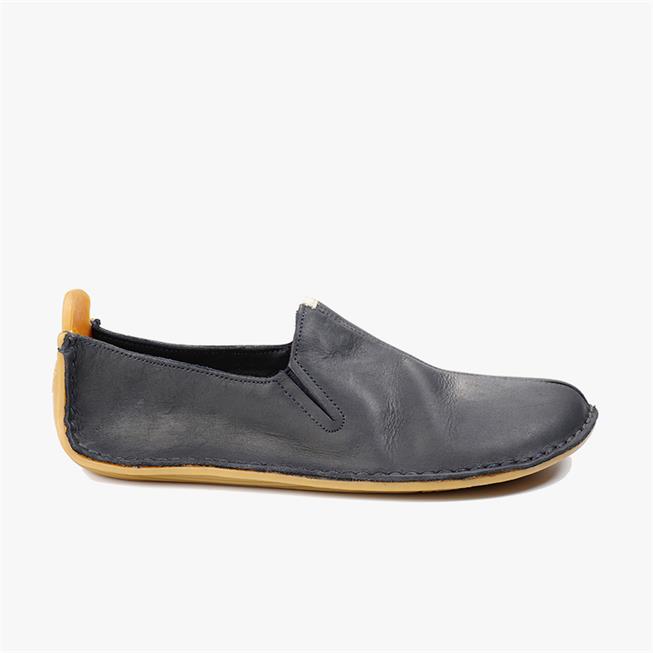 Vivobarefoot ABABA LEATHER Slip On Női Sötétkék | vivo-63754