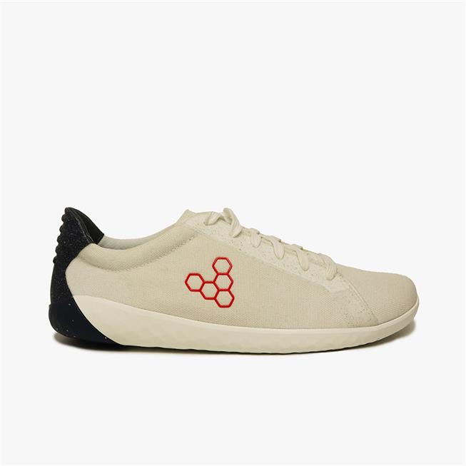 Vivobarefoot GEO COURT ECO Tornacipő Férfi White/Navy/Red | vivo-61087