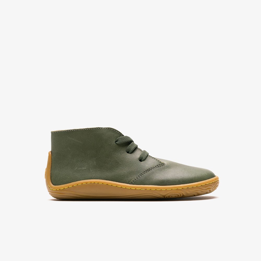 Vivobarefoot Gobi Addis Téli Bakancs Gyerek Zöld | vivo-41563