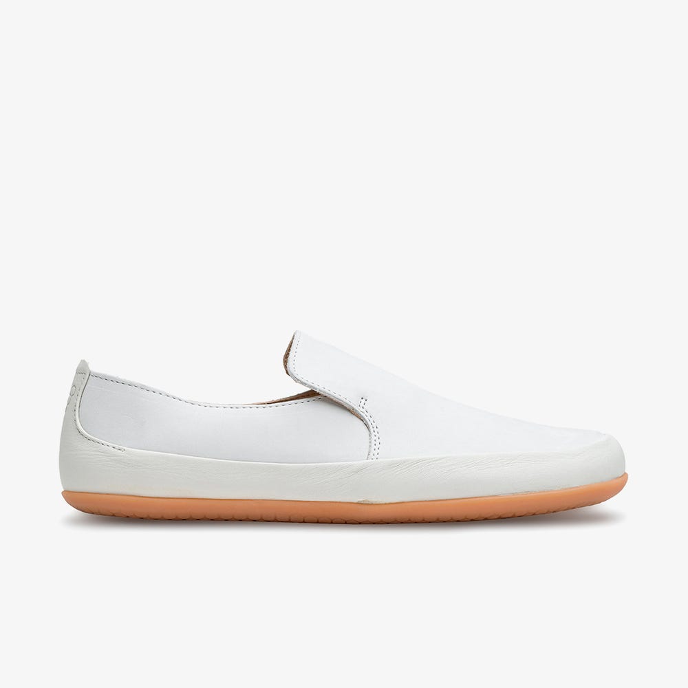 Vivobarefoot Opanka Slip On Férfi Fehér | vivo-67201