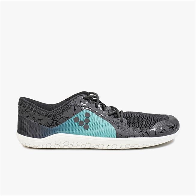 Vivobarefoot PRIMUS LITE Futócipő Férfi Black/Mint/Green | vivo-56943